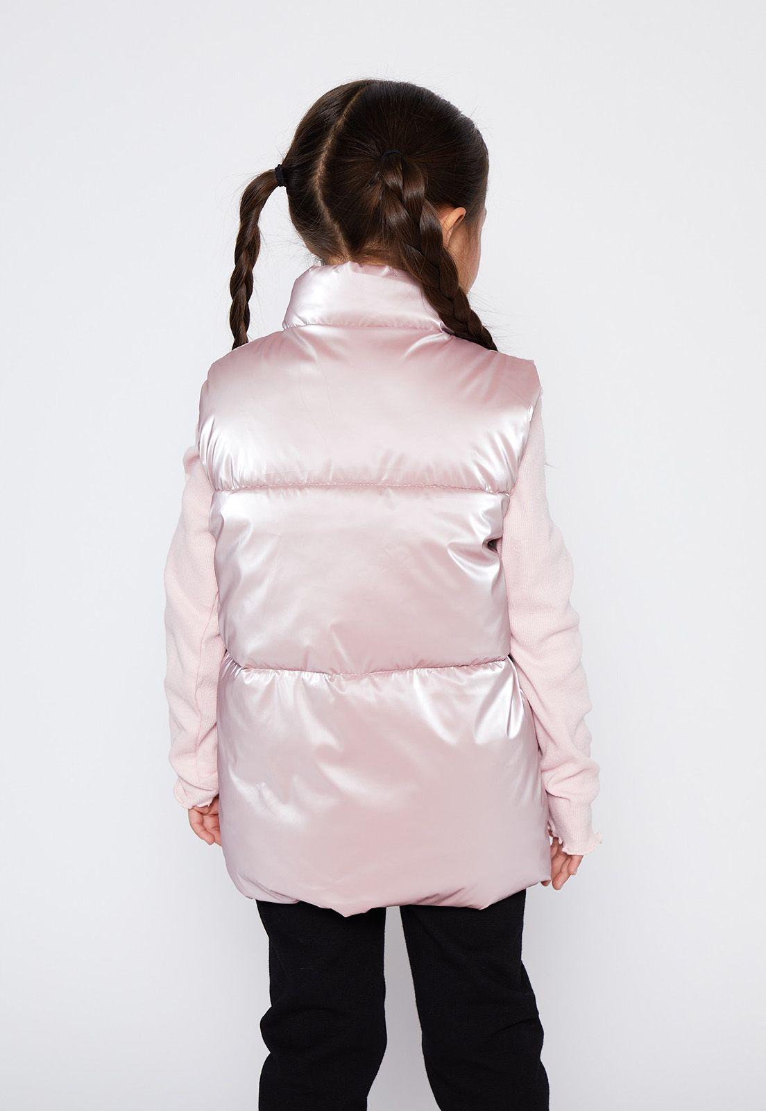 Parka Niña Rosado Metálica Family Shop-1