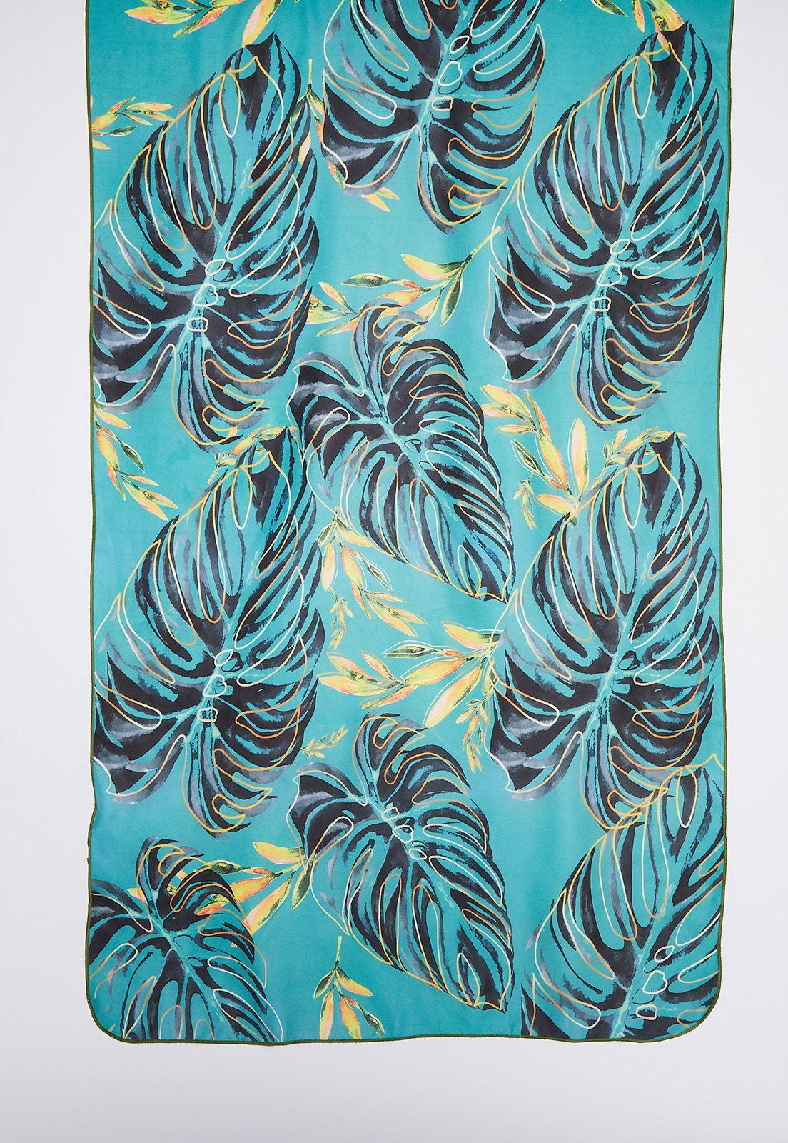 Toalla Microfibra Rosas Azul Family Shop-0