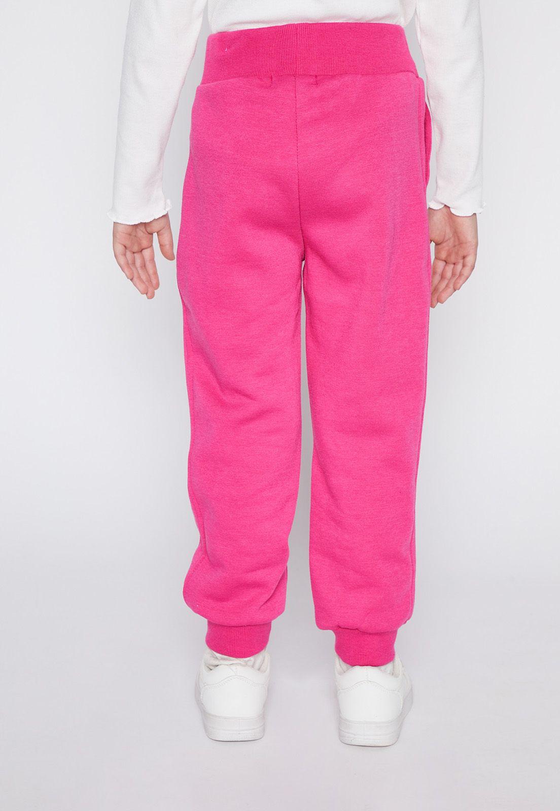 Pantalón Buzo Niña Fucsia Folia Flores Family Shop-1