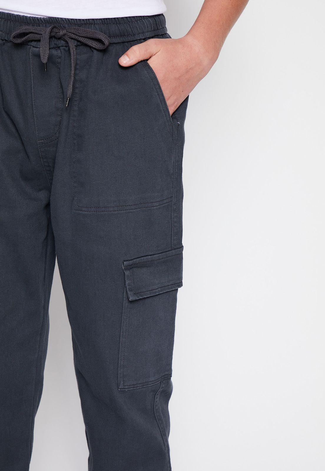 Jeans Cargo Utility Acero Family Shop-1