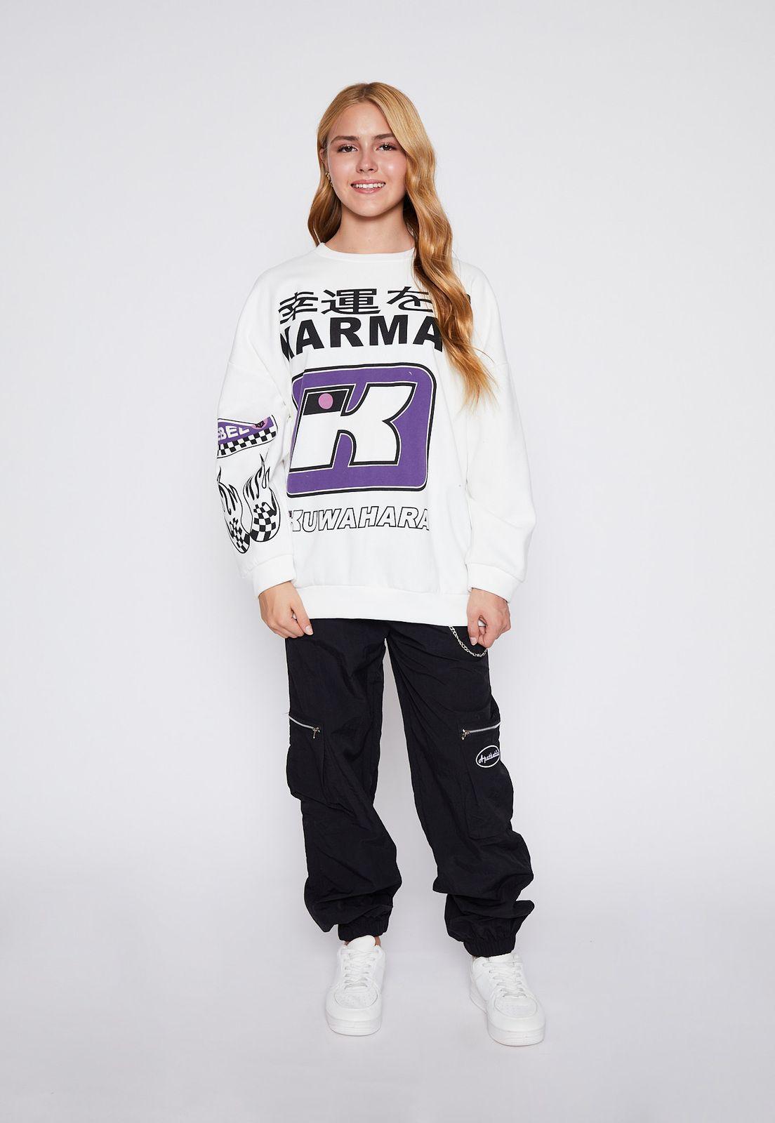 Pantalón Buzo Lola Negro Taslan Cargo Cadena Family Shop-3