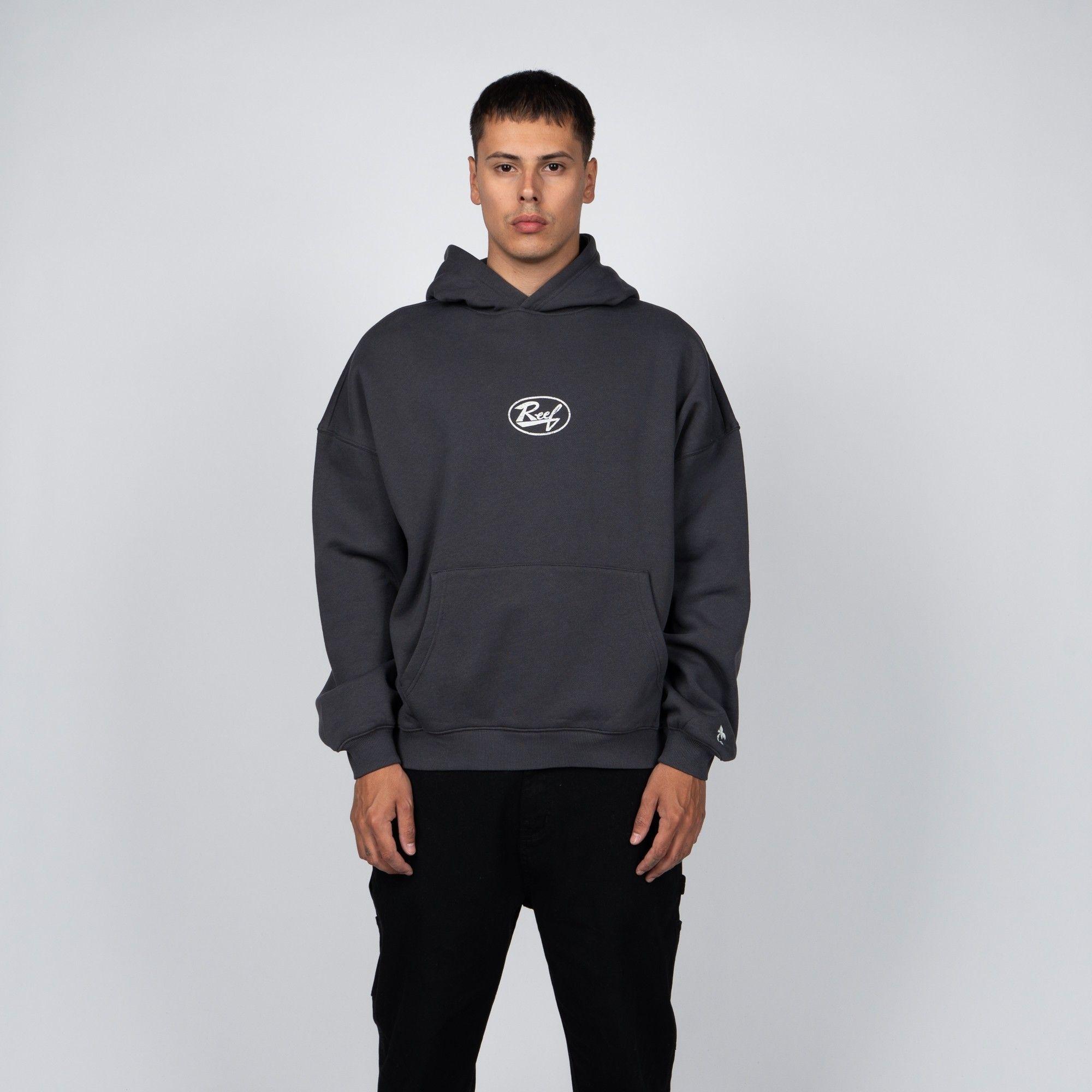 Polerón Hoodie Reef Men Dark Grey-0