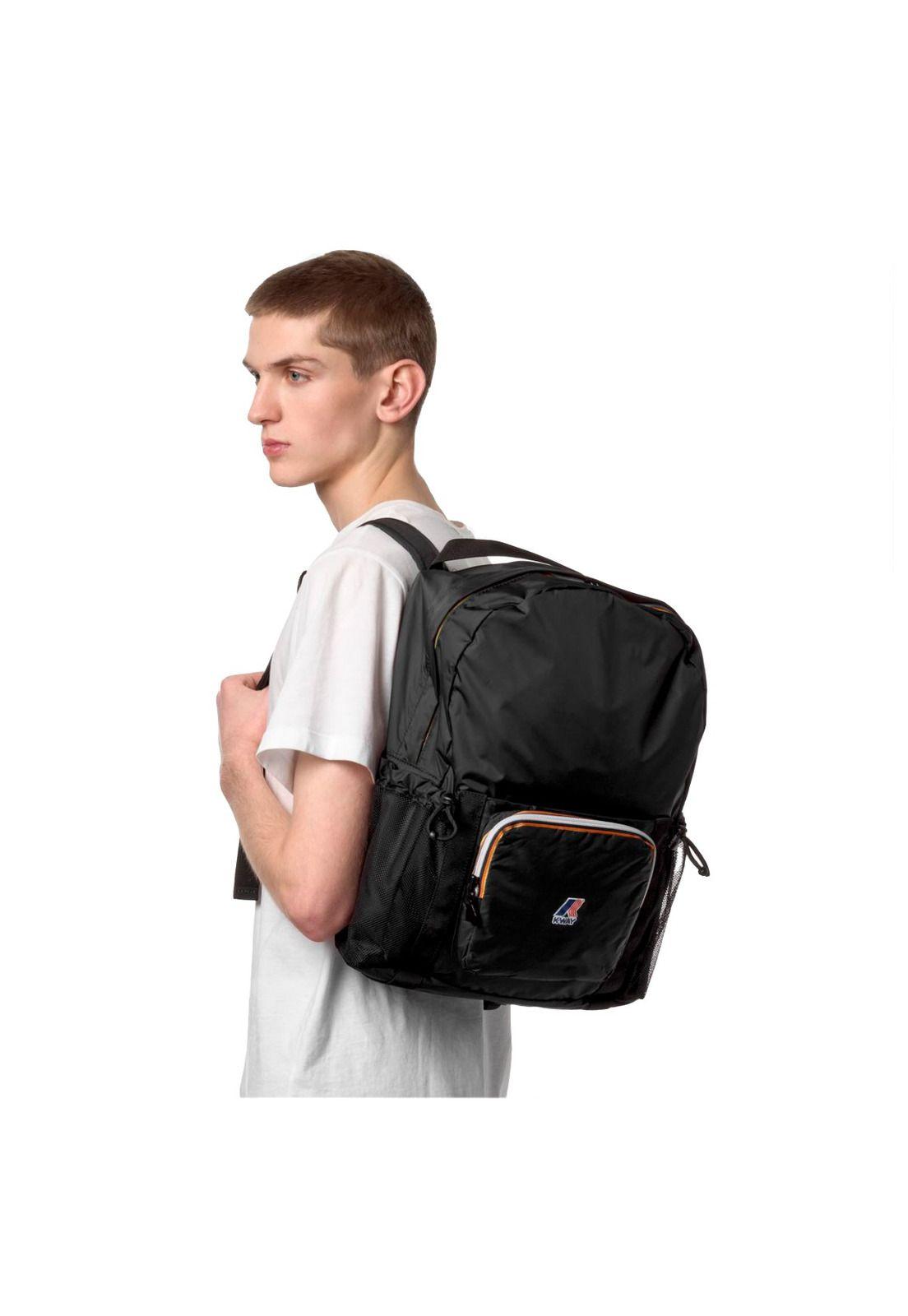 Mochila K-Way Packable Le Vrai 3.0 Michel Black Pure-4