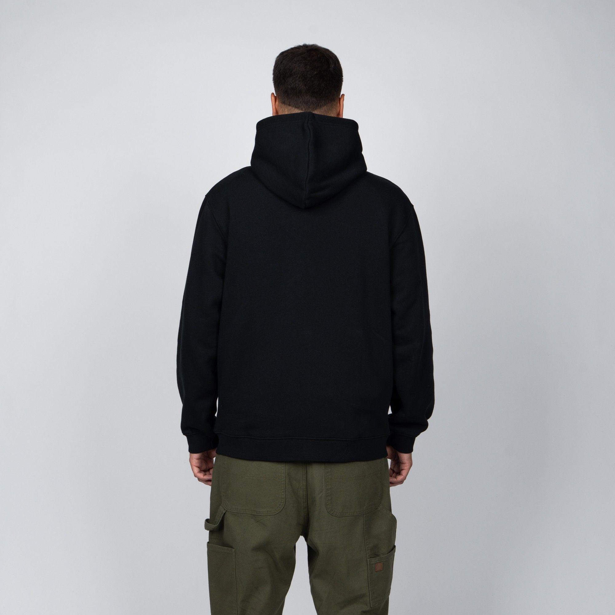 Polerón Full Zipper Men All Black-1