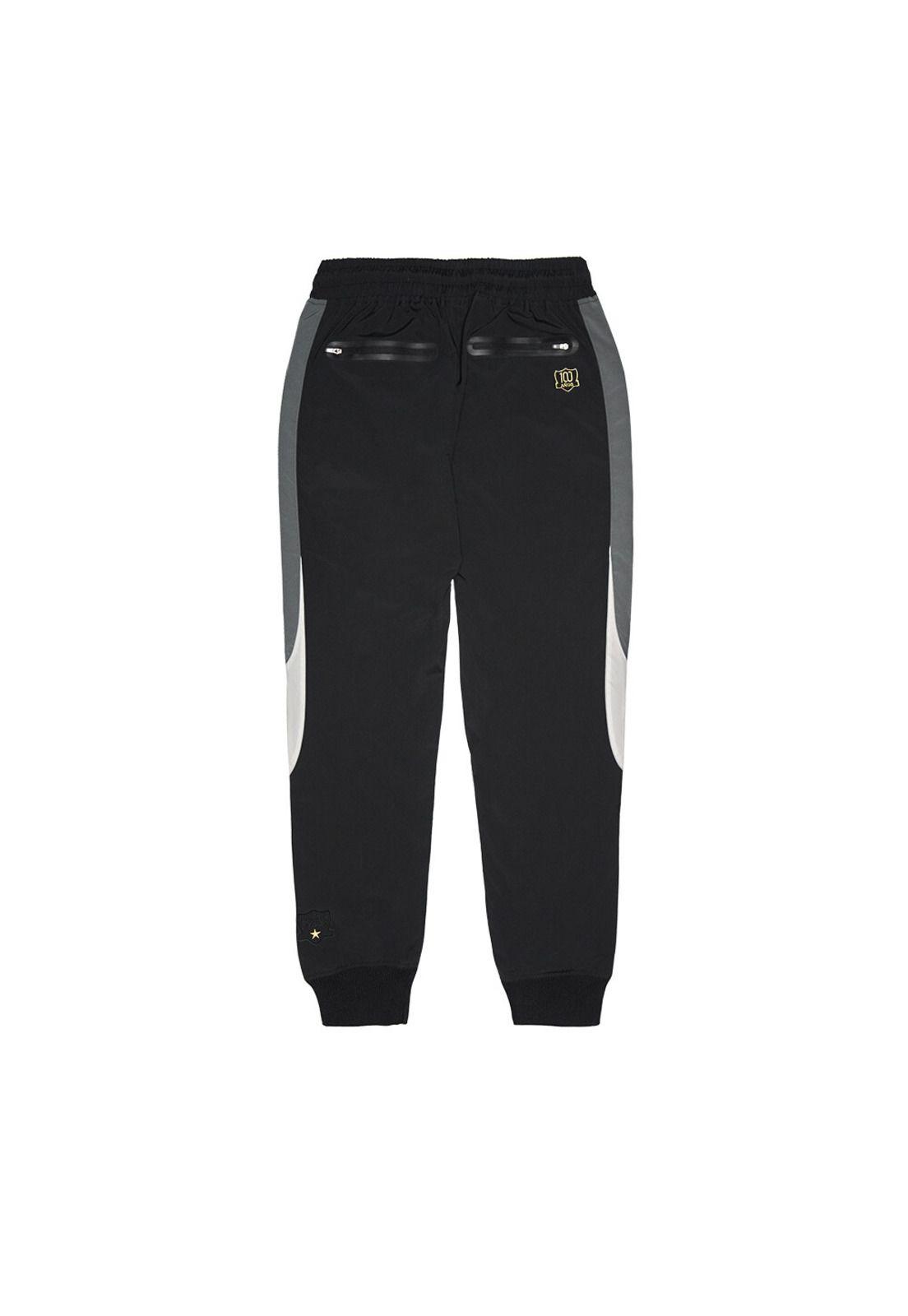 Pantalón Colo Colo Urbano Hombre  Color Block Negro Blanco Gris-1