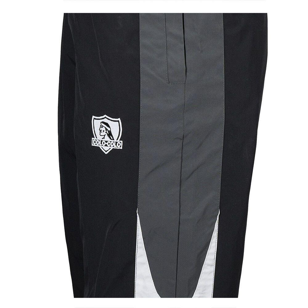 Pantalón Colo Colo Urbano Hombre  Color Block Negro Blanco-2
