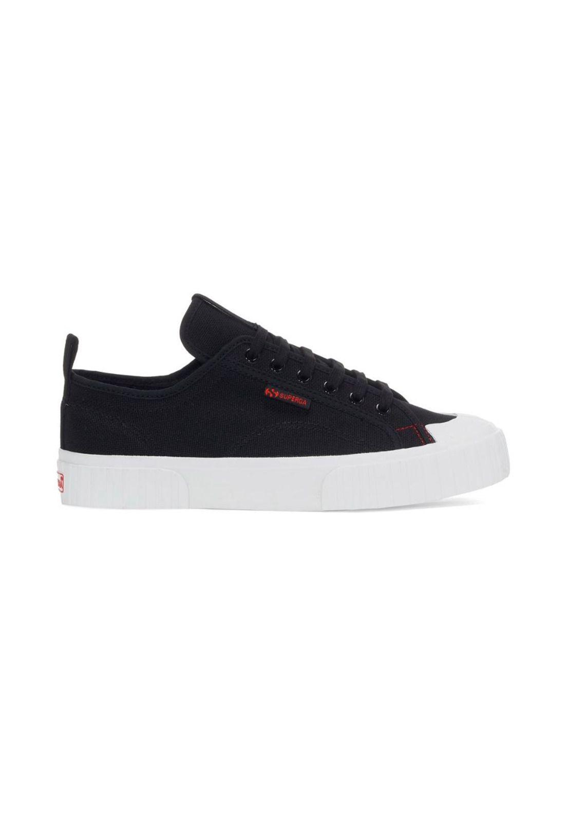 Zapatilla 2630 Stripe Black White Red-0