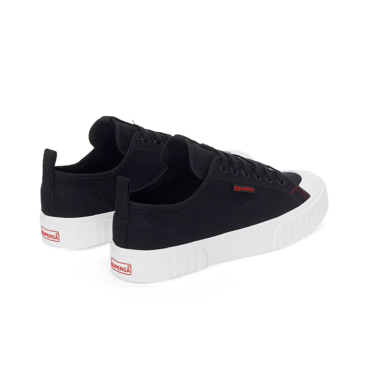 Zapatilla 2630 Stripe Black White Red-2