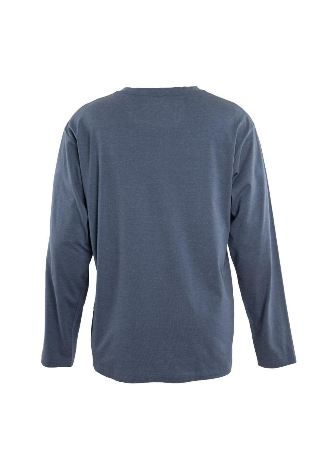 Polera Manga Larga Men Tiki Blue-2