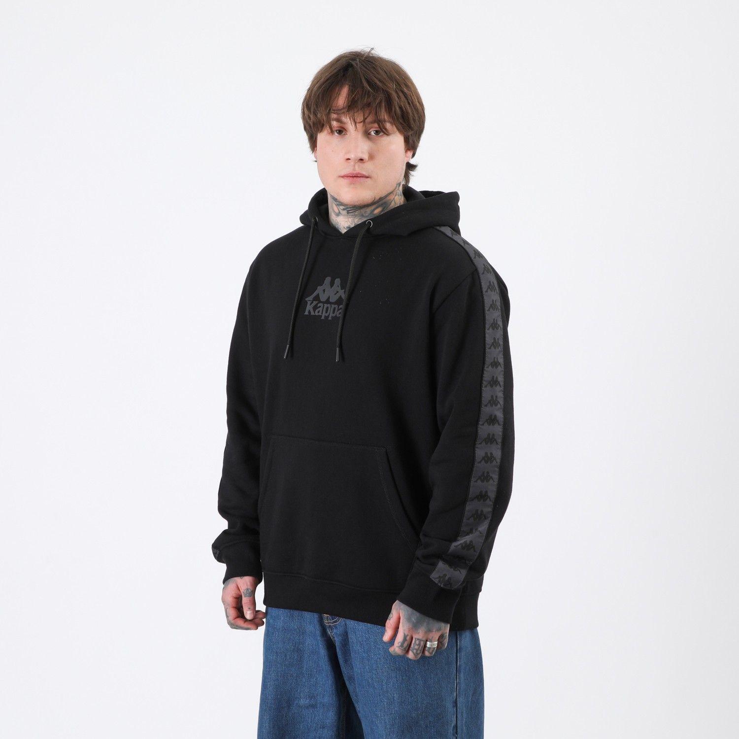 Polerón Kappa Men Hoodie Banda Black Omini Black-0