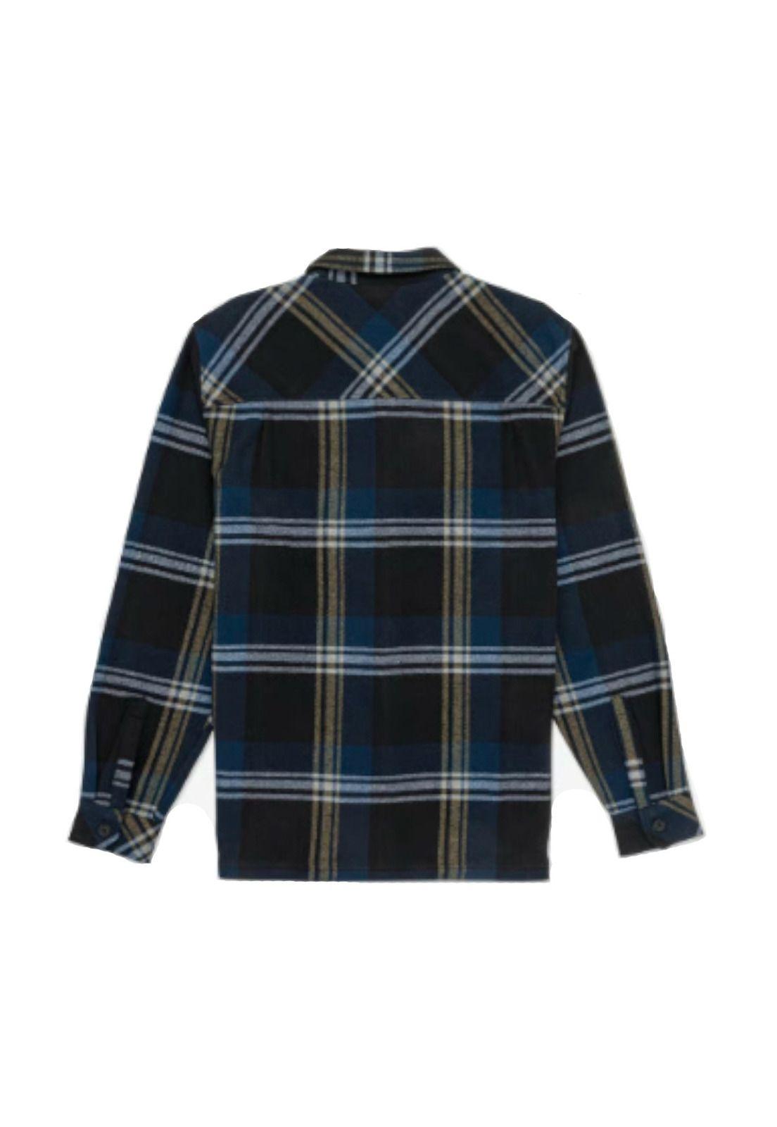 Camisa Hurley Santa Cruz Shoreline Flannel Black-1