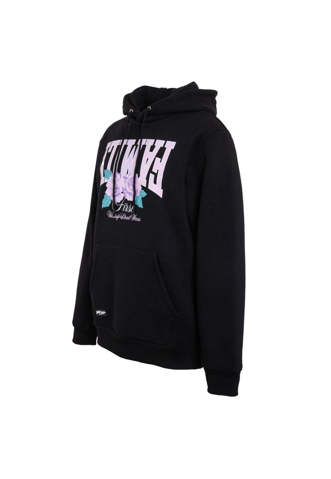 Poleron Men Reverse Family First Black-1