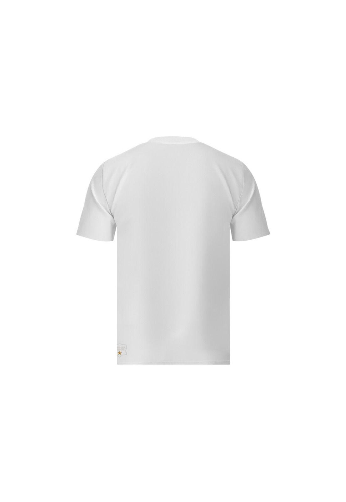Polera Colo Colo Urbano Hombre Blanco Escudo Negro-1