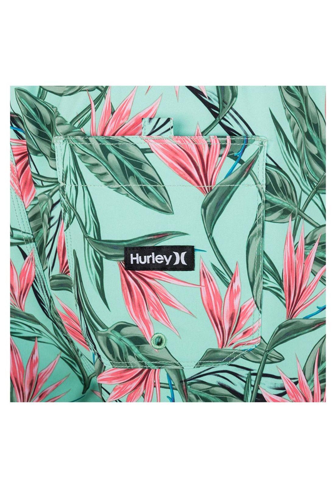 Traje de Baño Cannonball Volley 17" Floral Aqua-2