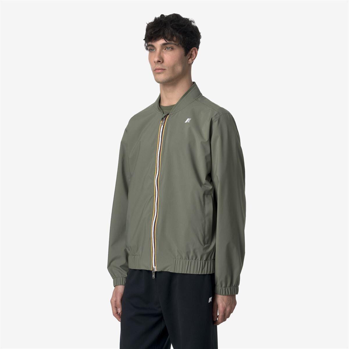 Chaqueta Men Impermeable Aurene Stretch Dot Green-2