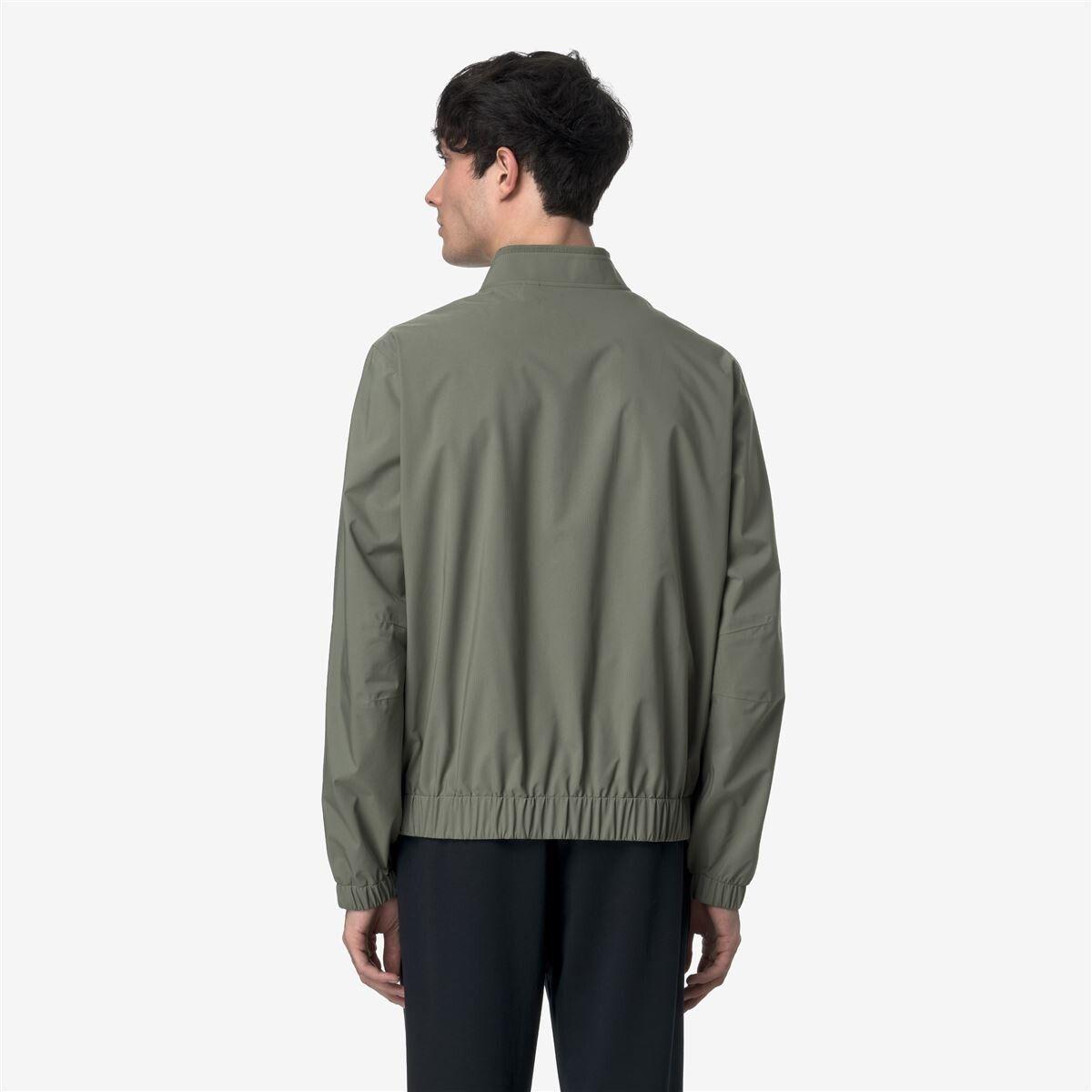 Chaqueta Men Impermeable Aurene Stretch Dot Green-3
