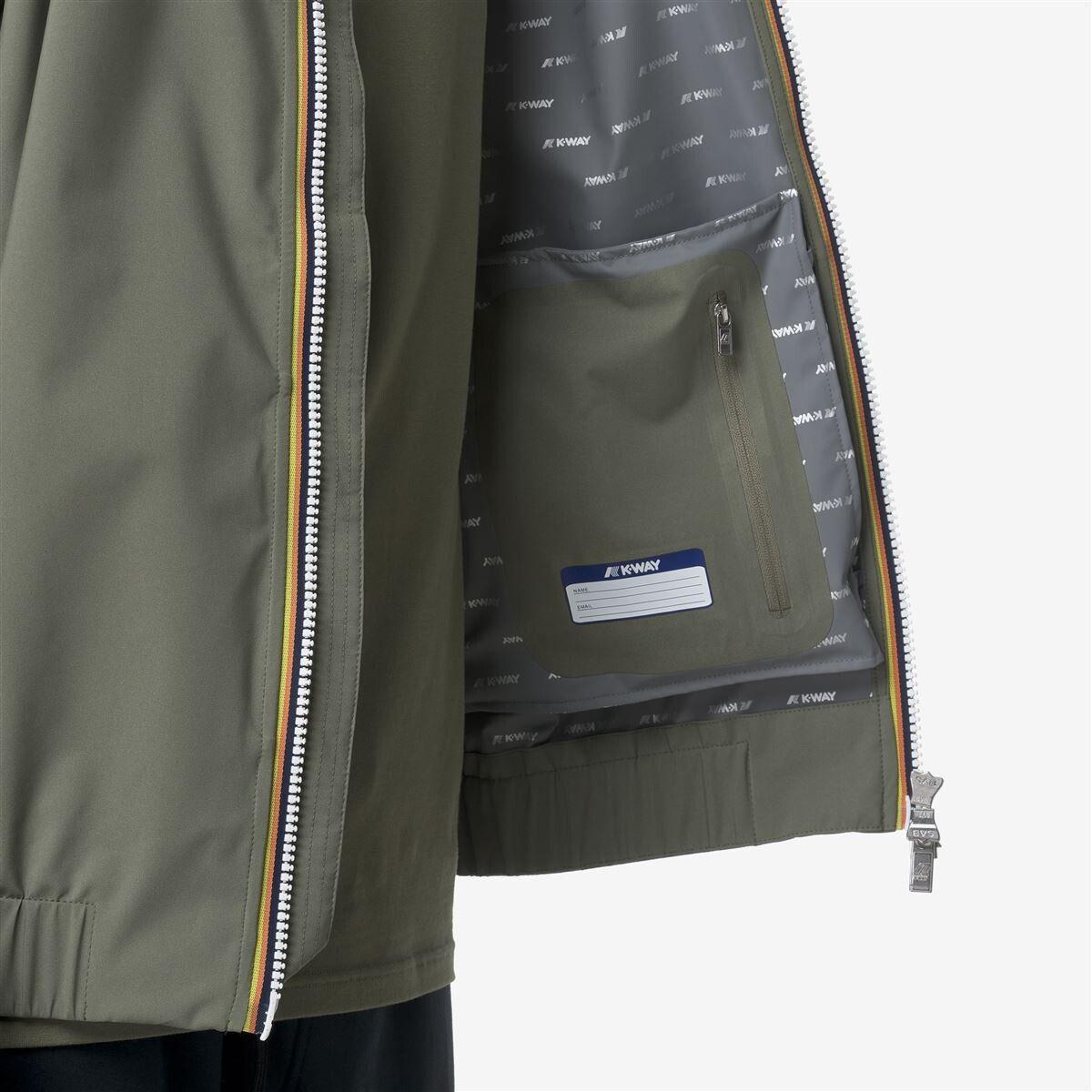 Chaqueta Men Impermeable Aurene Stretch Dot Green-4