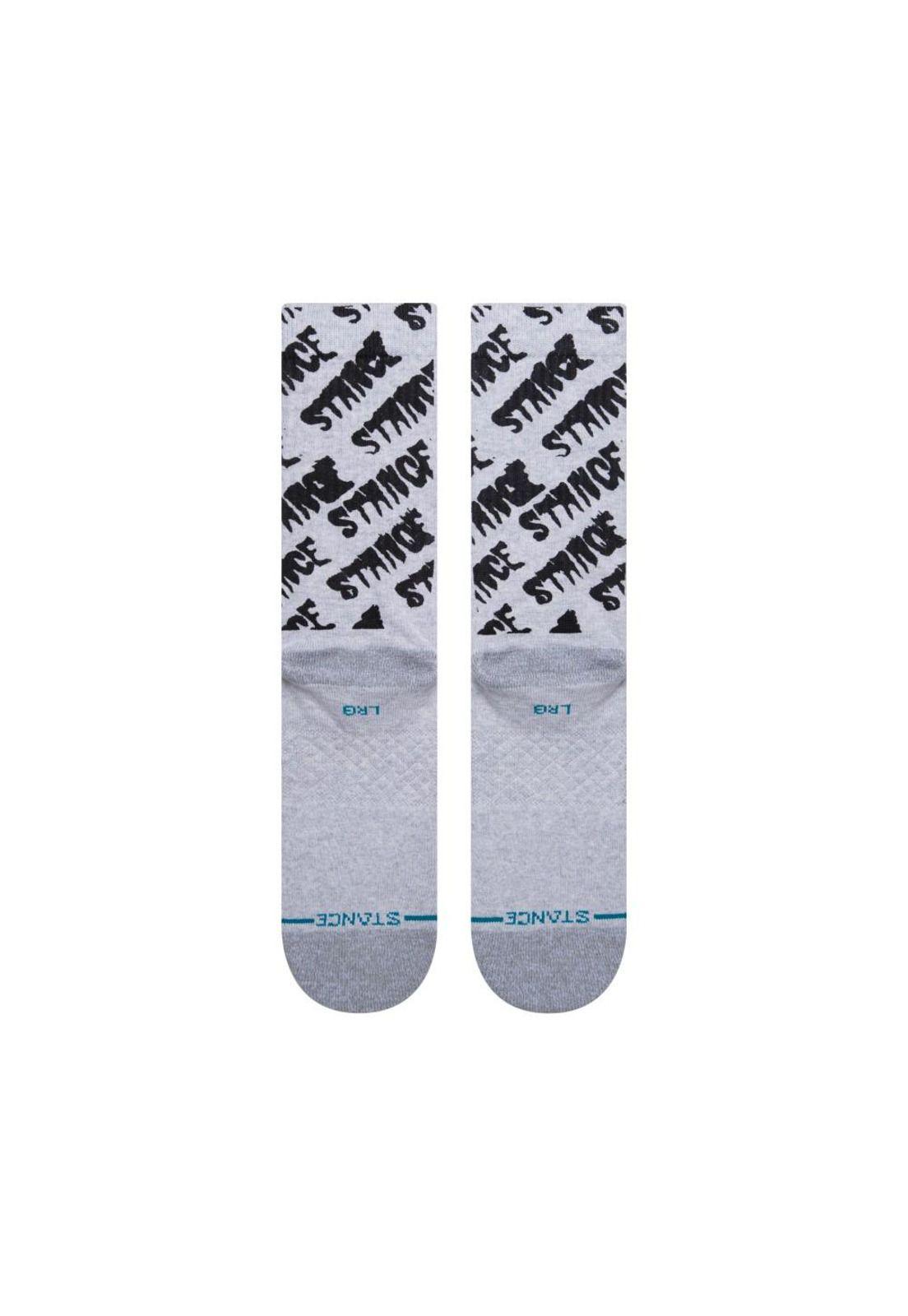 Stance Sock Repeater Screen Heathergrey-2