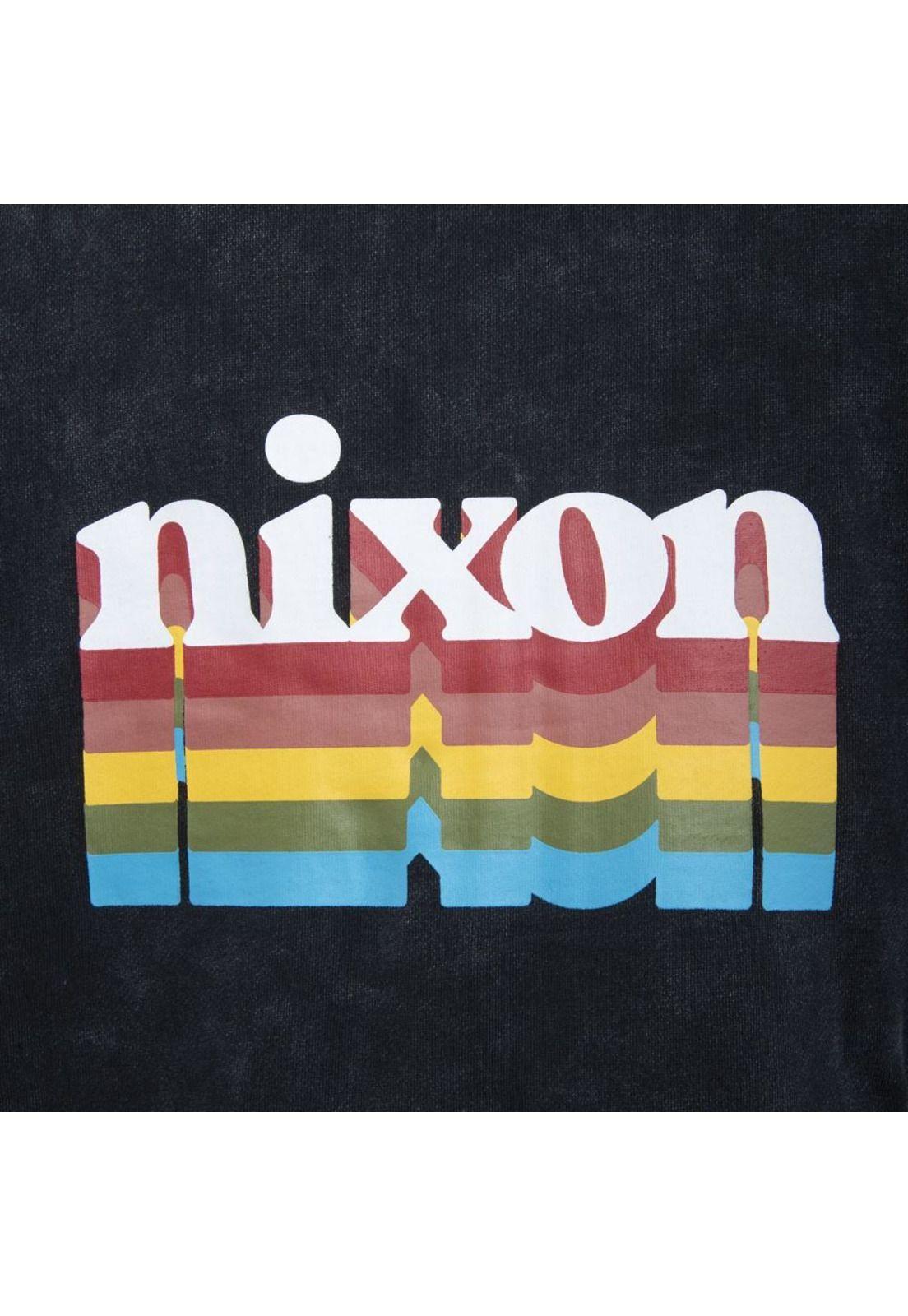 Polerón Zipper Men Black Logo Back Rainbow-3