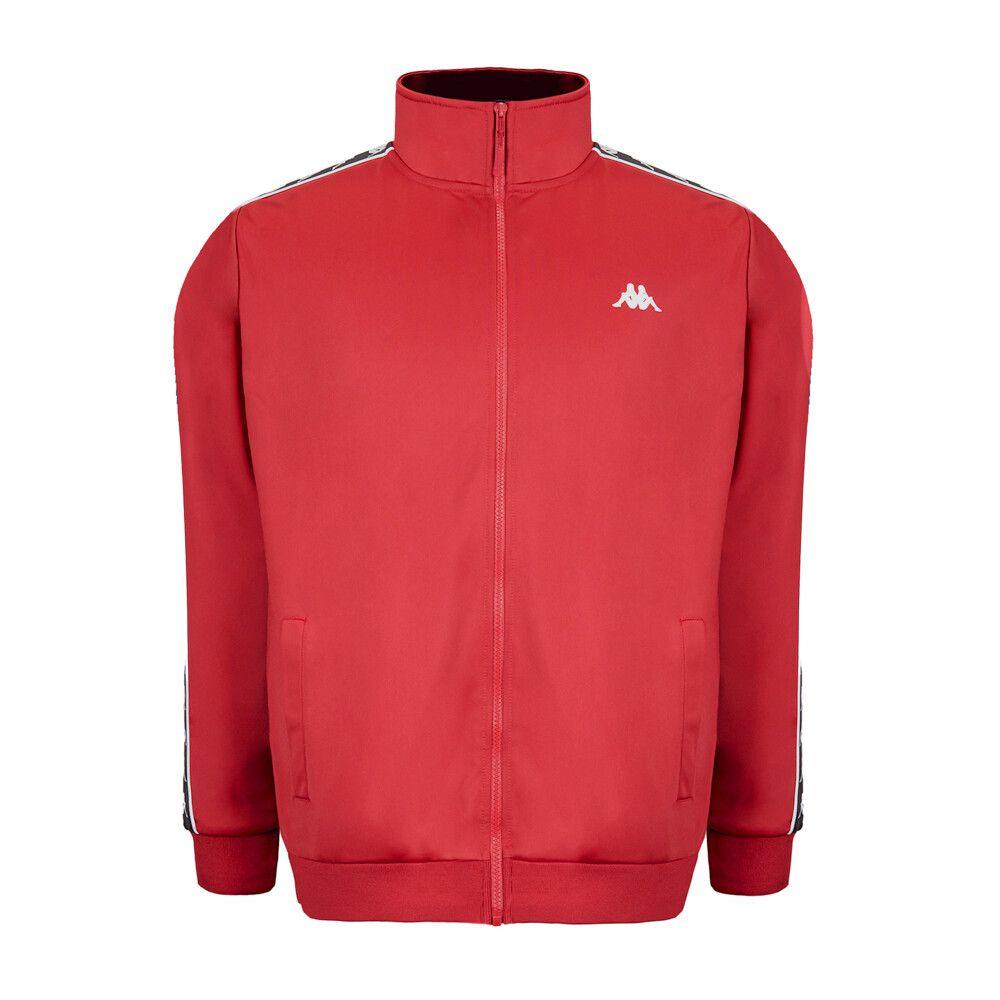 Chaqueta Full Zipper Men Burgundy Black White-0