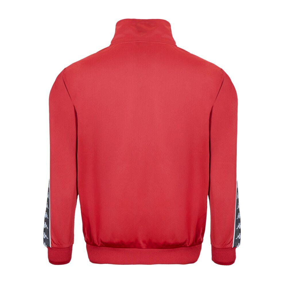 Chaqueta Full Zipper Men Burgundy Black White-1