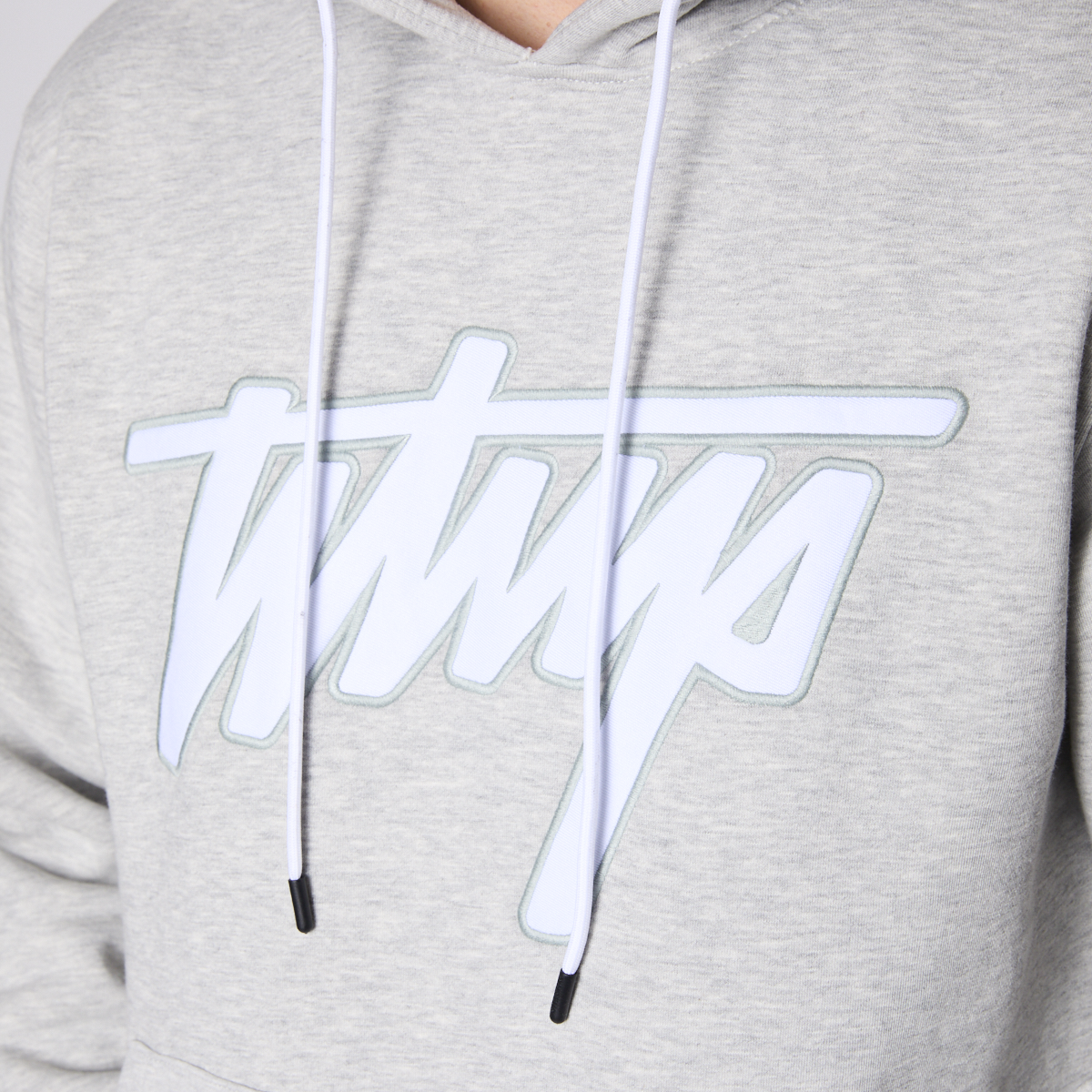 Polerón Whatup Hombre Hoodie Logo Grey-3