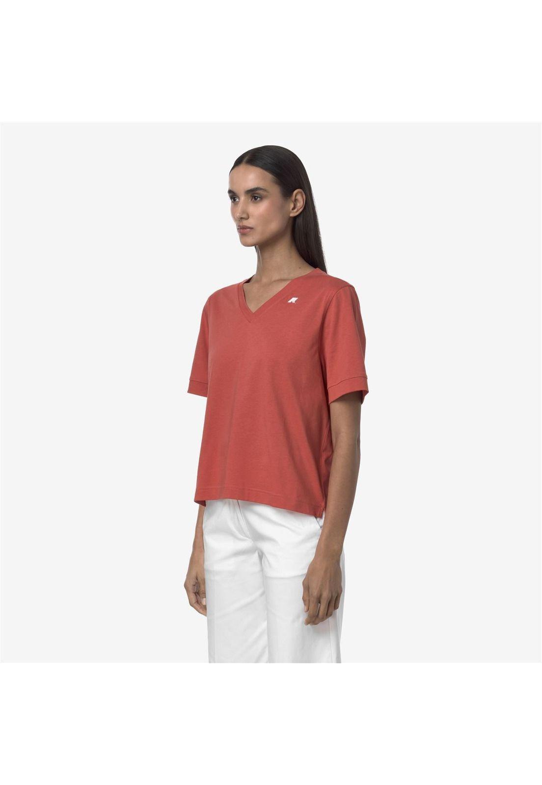 Polera K-Way Women Leda Red Jasper-2