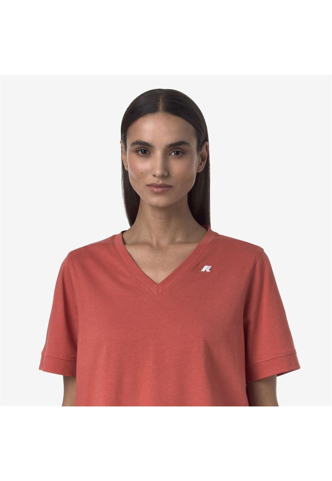 Polera K-Way Women Leda Red Jasper-3