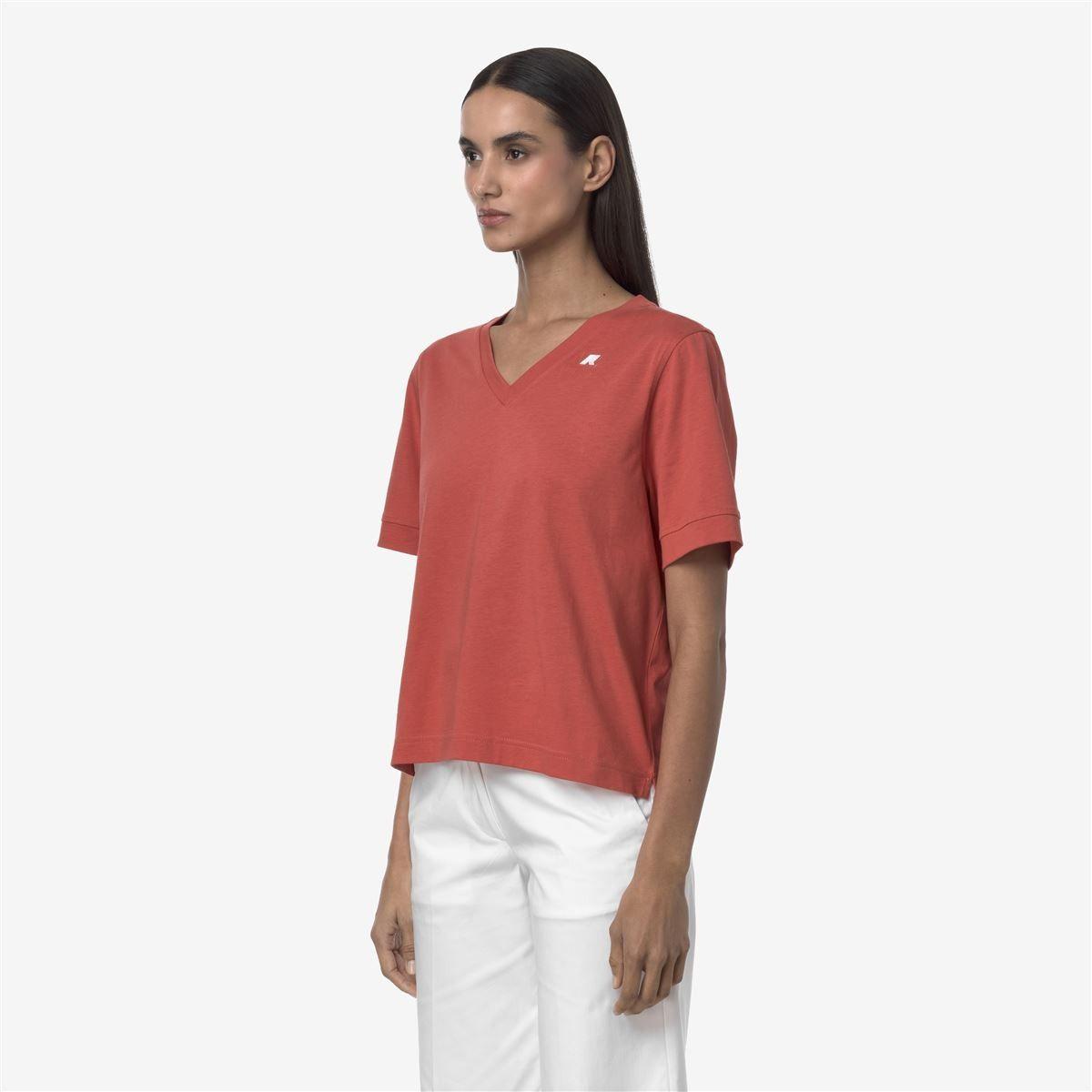 Polera K-Way Women Leda Red Jasper-2