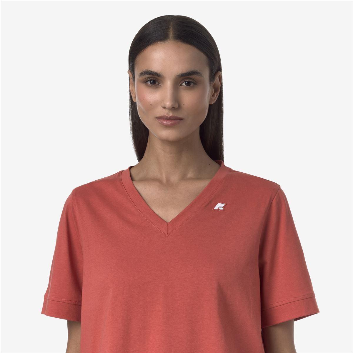 Polera K-Way Women Leda Red Jasper-4