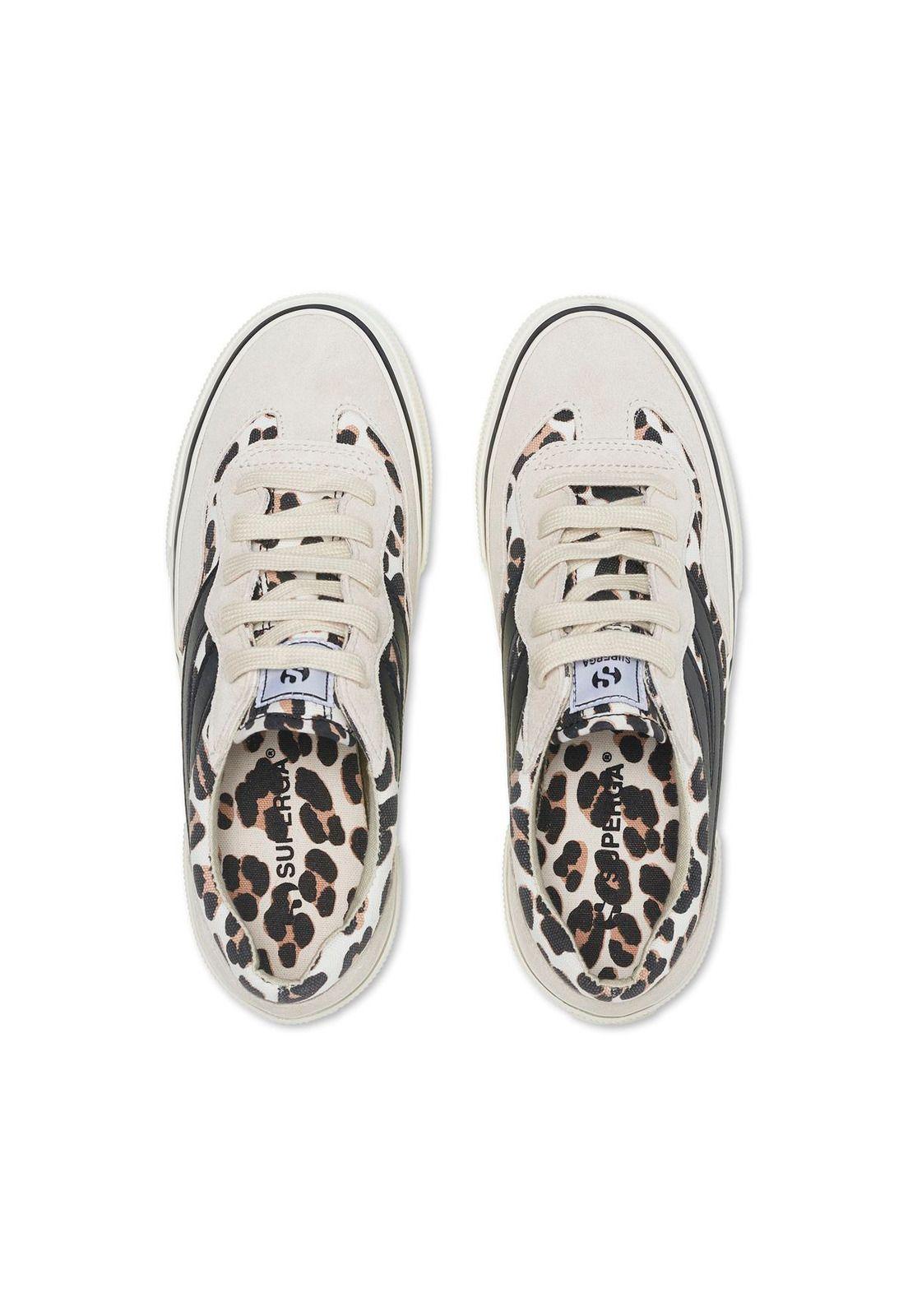 Zapatilla 3041 Revolley Light Leopard Print White Beige-3