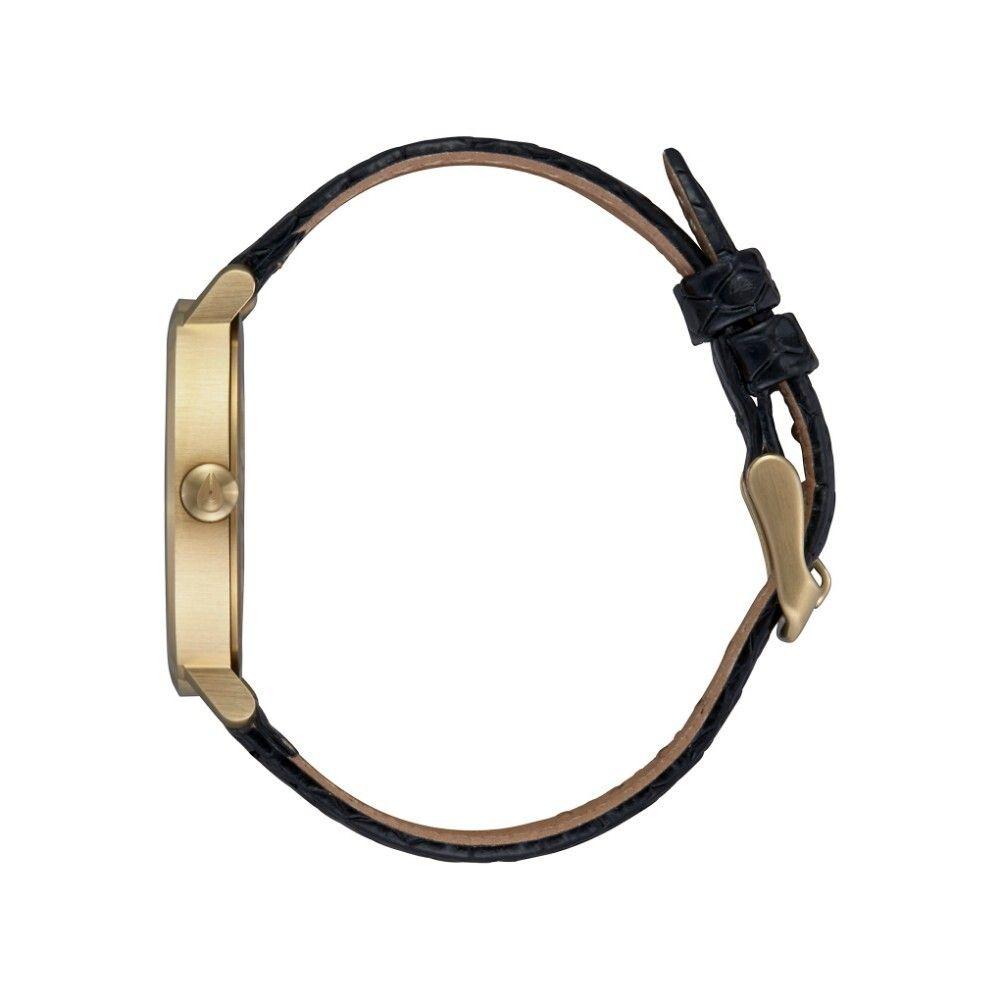 Reloj Nixon Arrow Leather Gold Black Palm-2