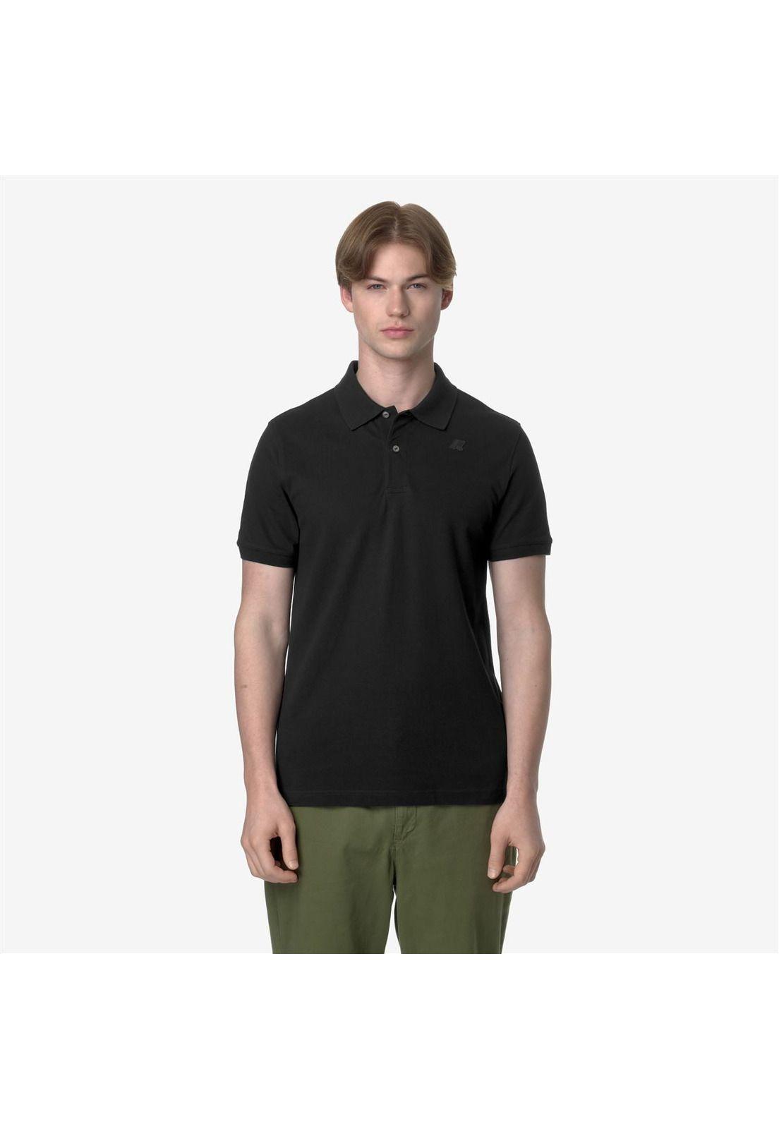 Polera K-Way Men Amedee Pique Black Pure-0