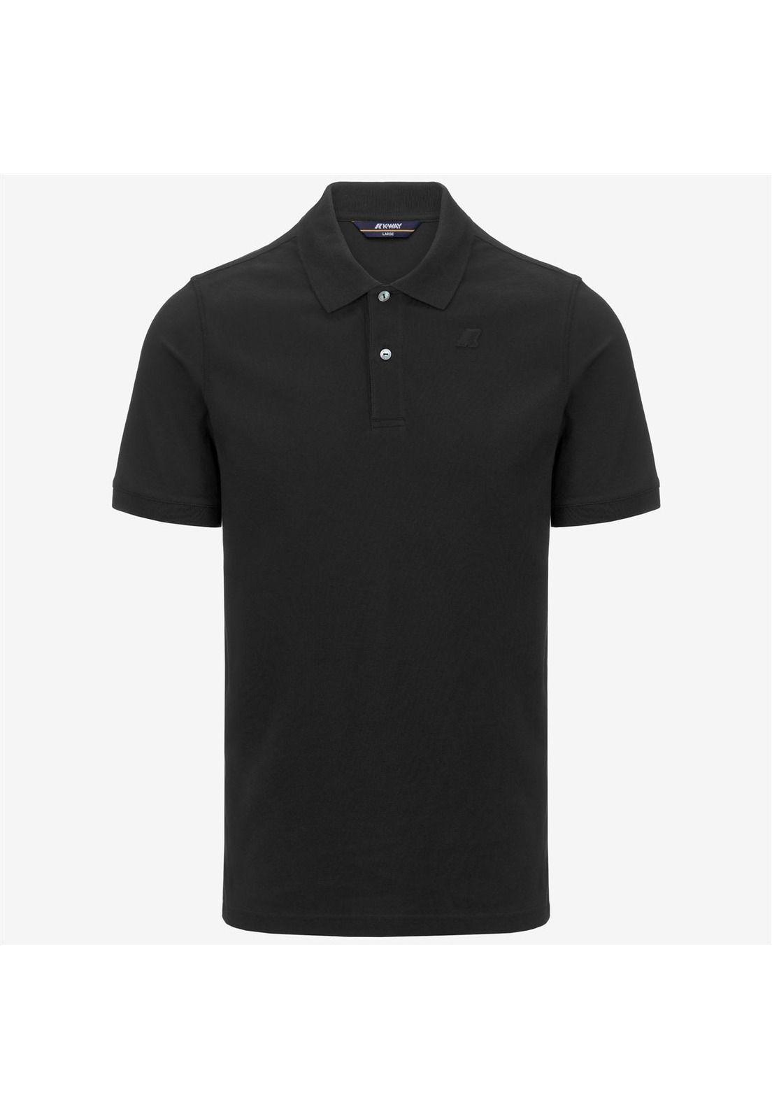 Polera K-Way Men Amedee Pique Black Pure-4