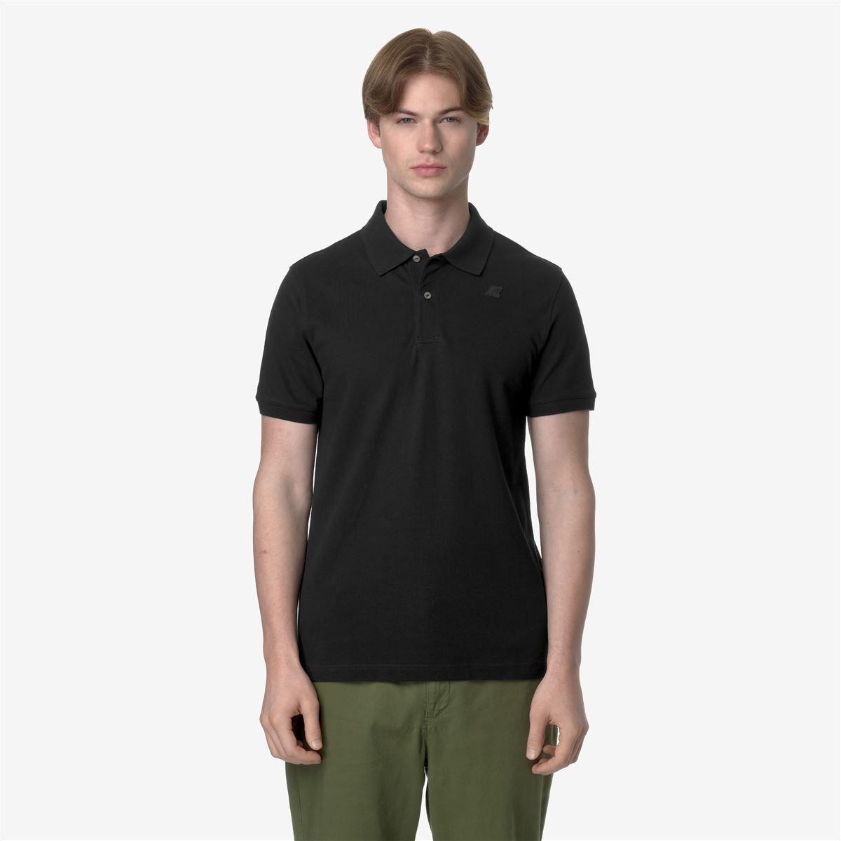 Polera K-Way Men Amedee Pique Black Pure-1