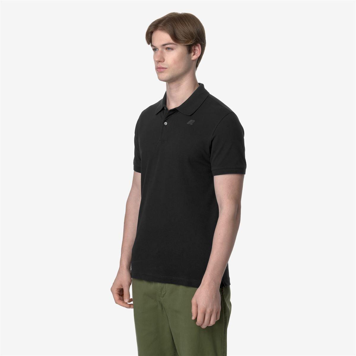 Polera K-Way Men Amedee Pique Black Pure-2