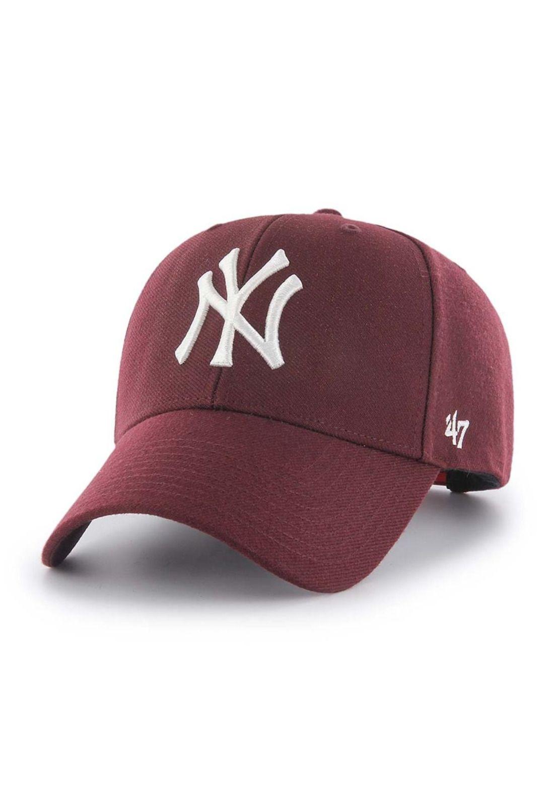 Jockey New York Yankees Dark Maroon MVP Snapback-0