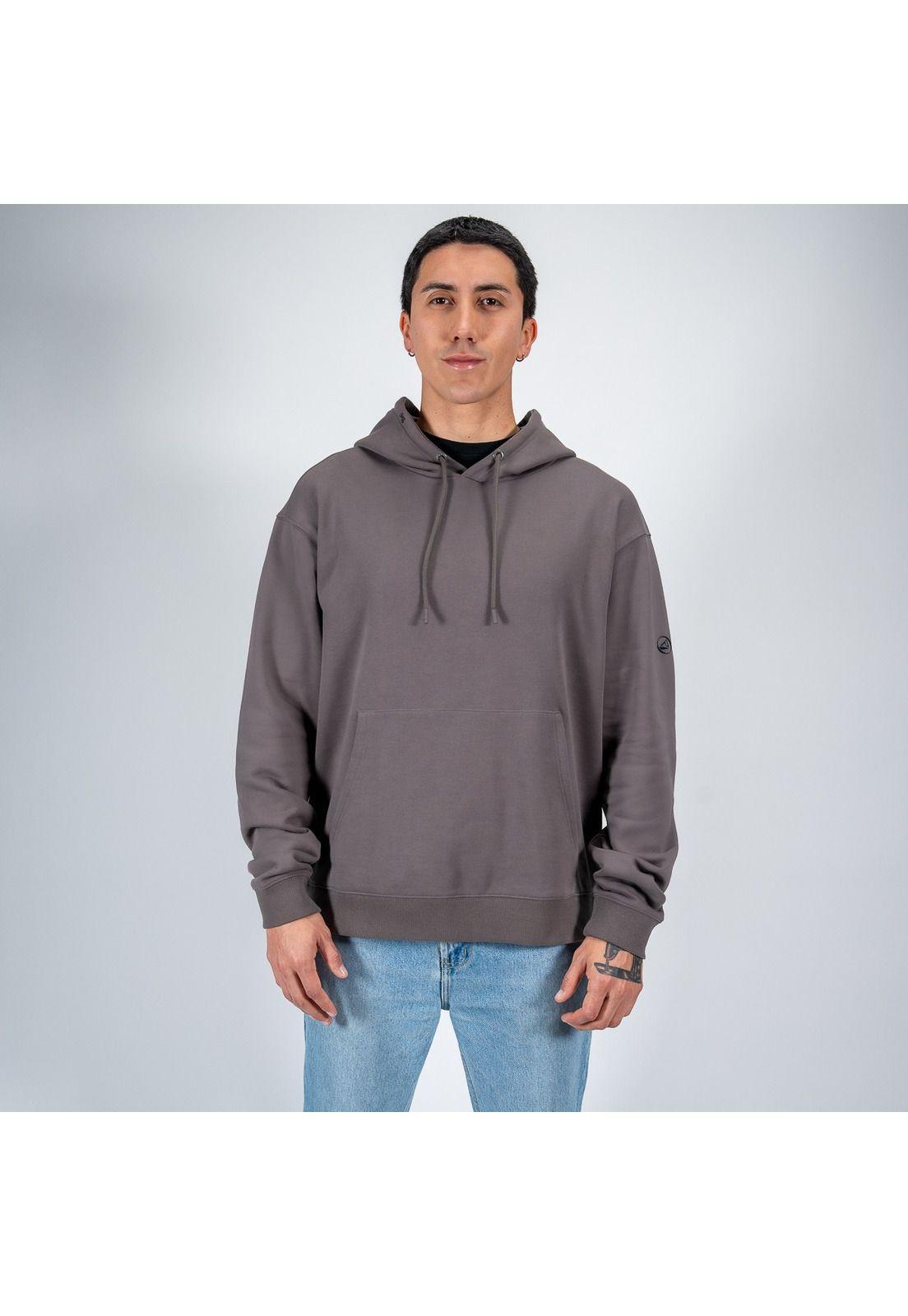 Polerón Reef Men Hoodie Since 84 Dark Grey-0