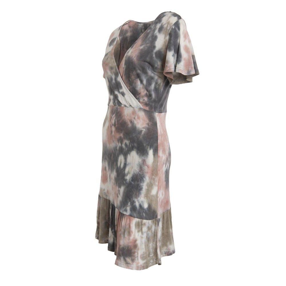 Vestido En V tie dye Grey Rose-1