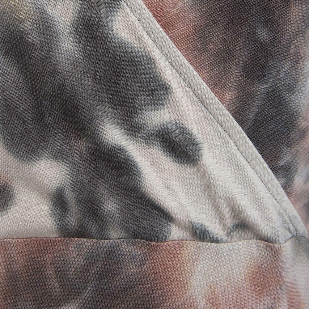Vestido En V tie dye Grey Rose-3