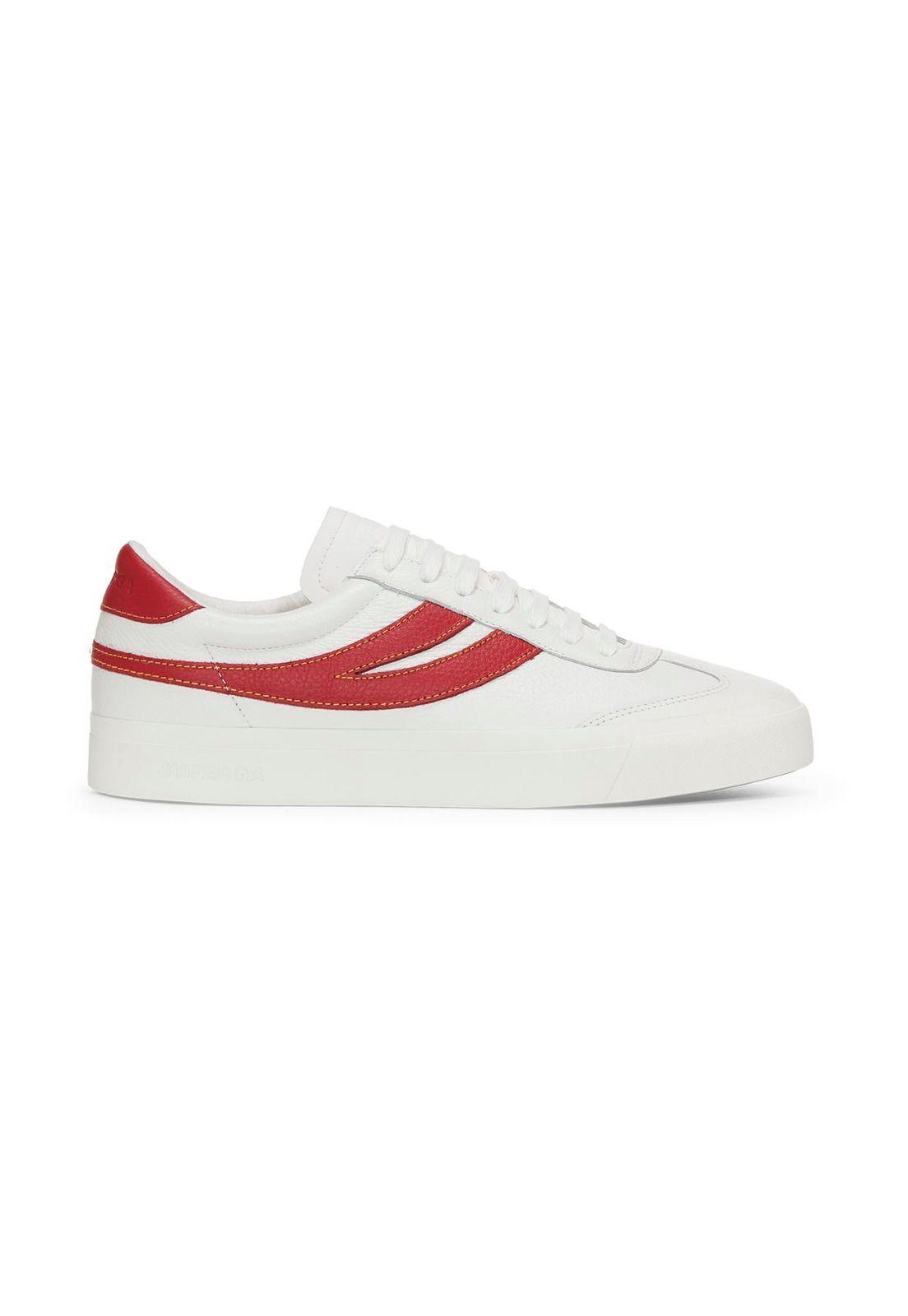 Zapatilla 4834 Club Swallow White Red-0