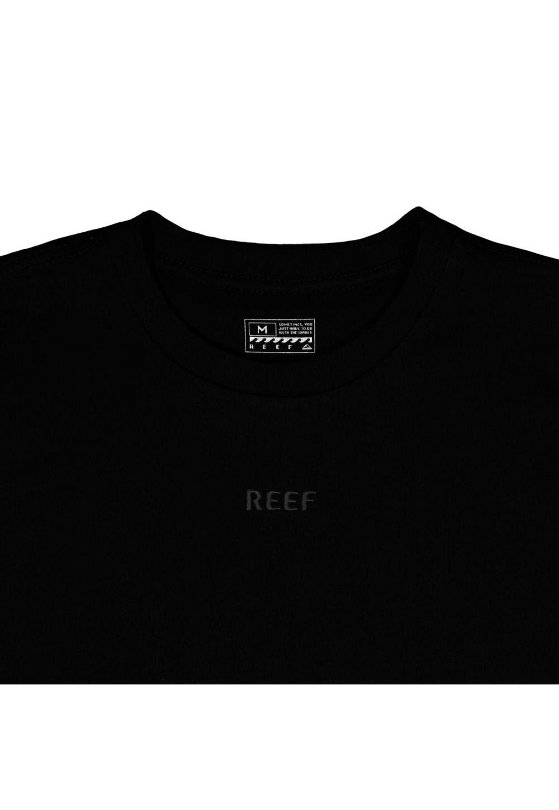 Poleras M/C Reef Hombre Negro-1