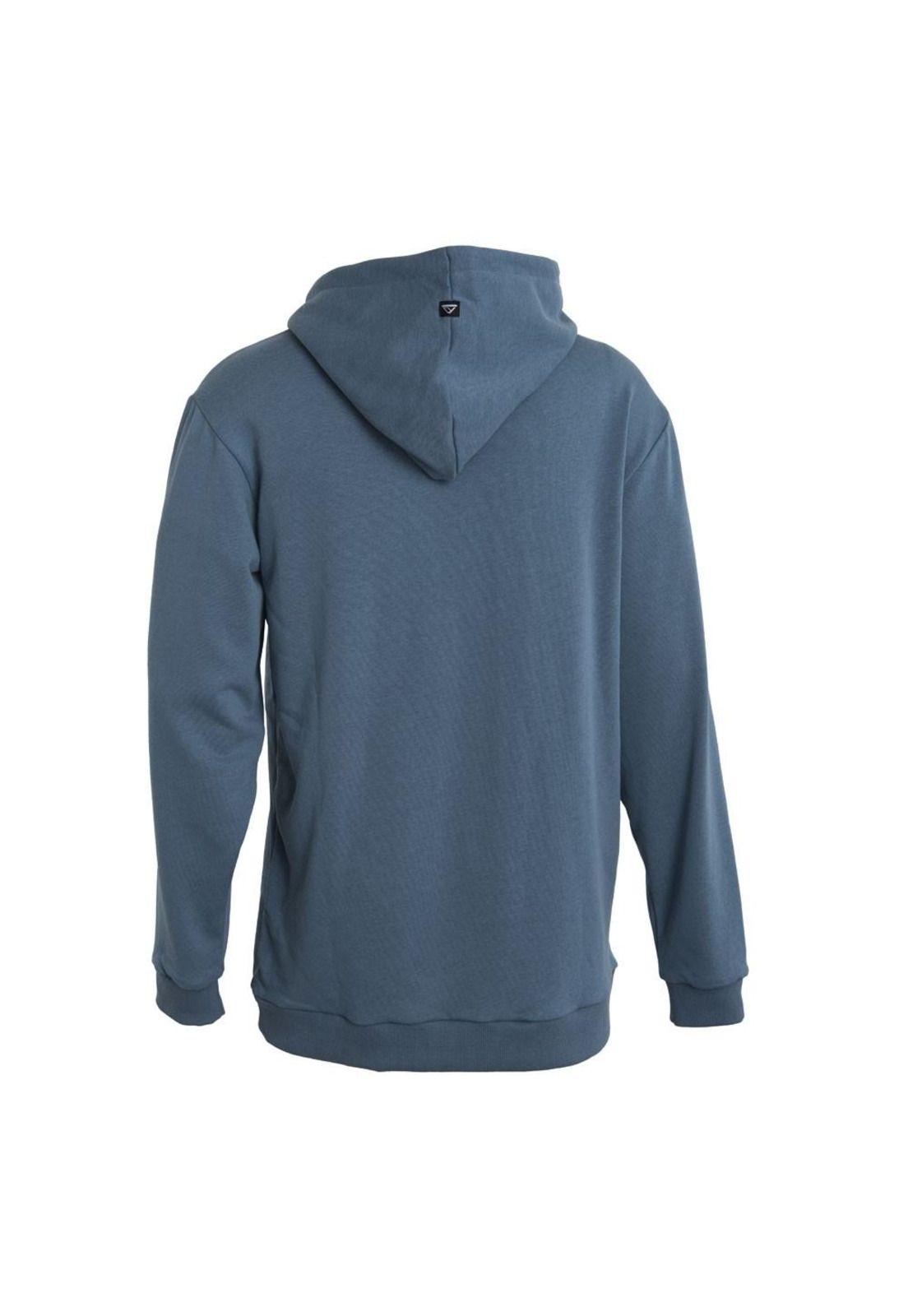 Poleron Men Hoodie Blue Black-2