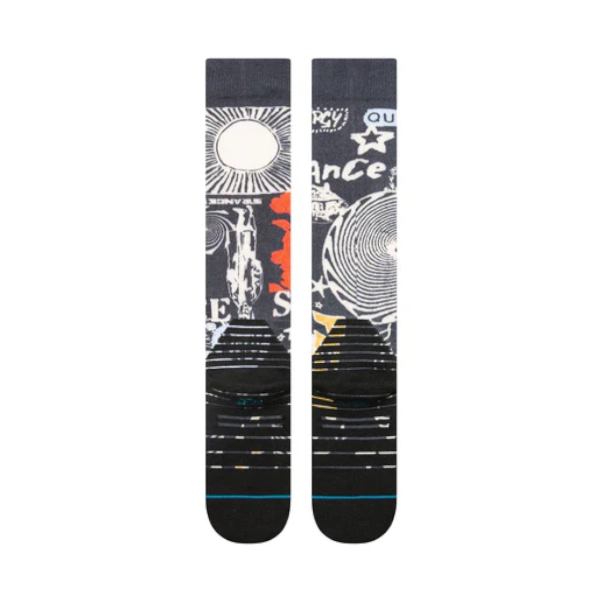 Stance Sock Snowboard Brand Love Mid Poly Black-2
