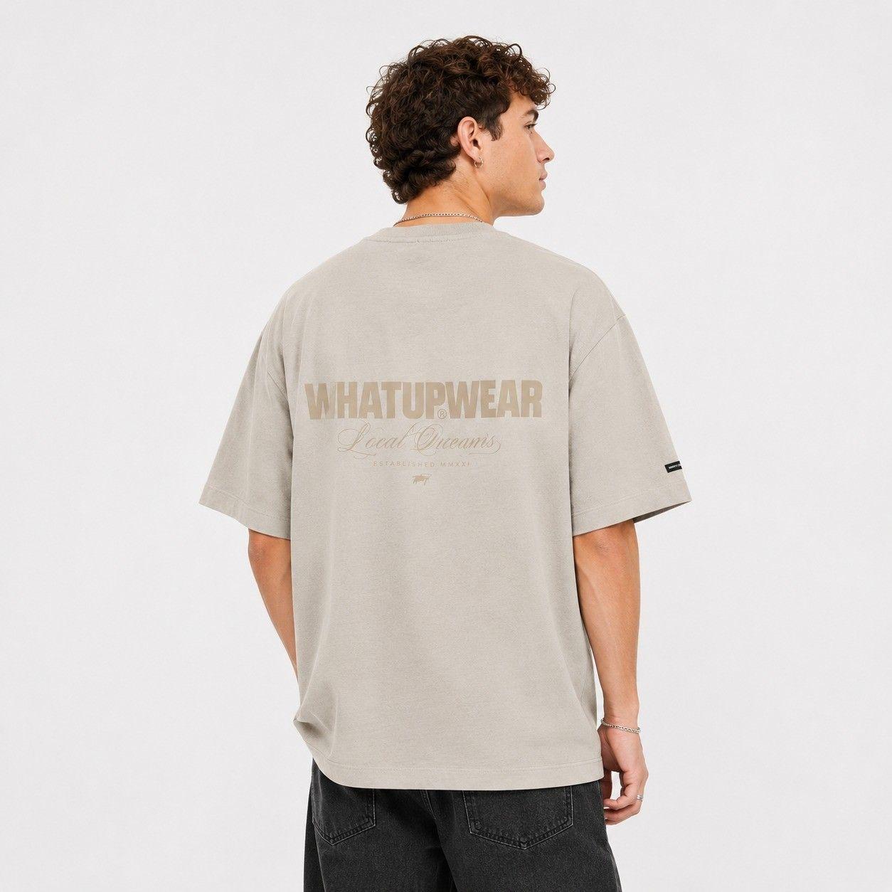 Polera Whatup Hombre Local Dreamers Beige-1