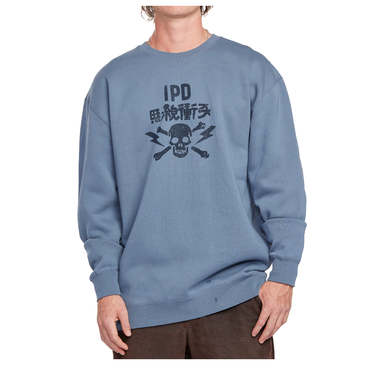 Polerón Crew Neck IPD Strummer Smoke Blue-0
