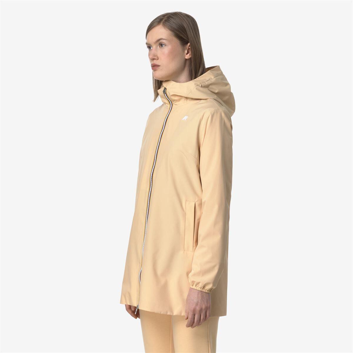 Chaqueta Women Impermeable Sophie Stretch Poly Jersey Beige Peachy-2