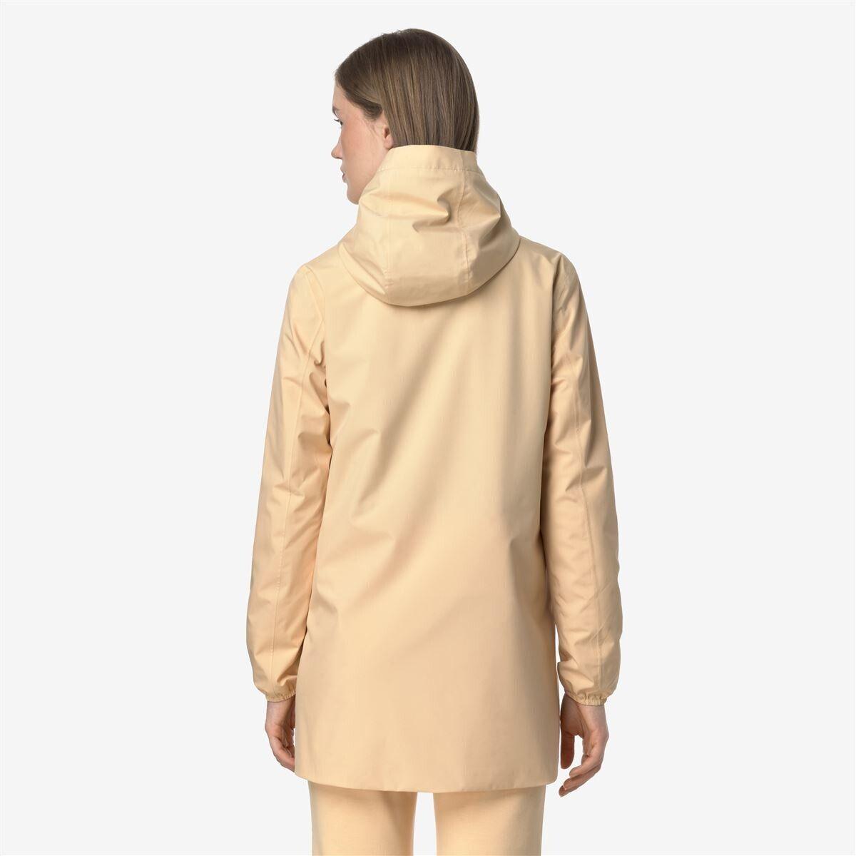 Chaqueta Women Impermeable Sophie Stretch Poly Jersey Beige Peachy-3