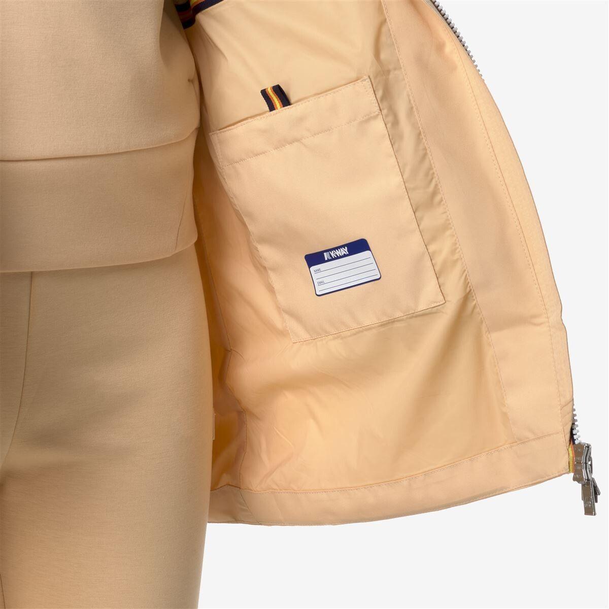 Chaqueta Women Impermeable Sophie Stretch Poly Jersey Beige Peachy-4