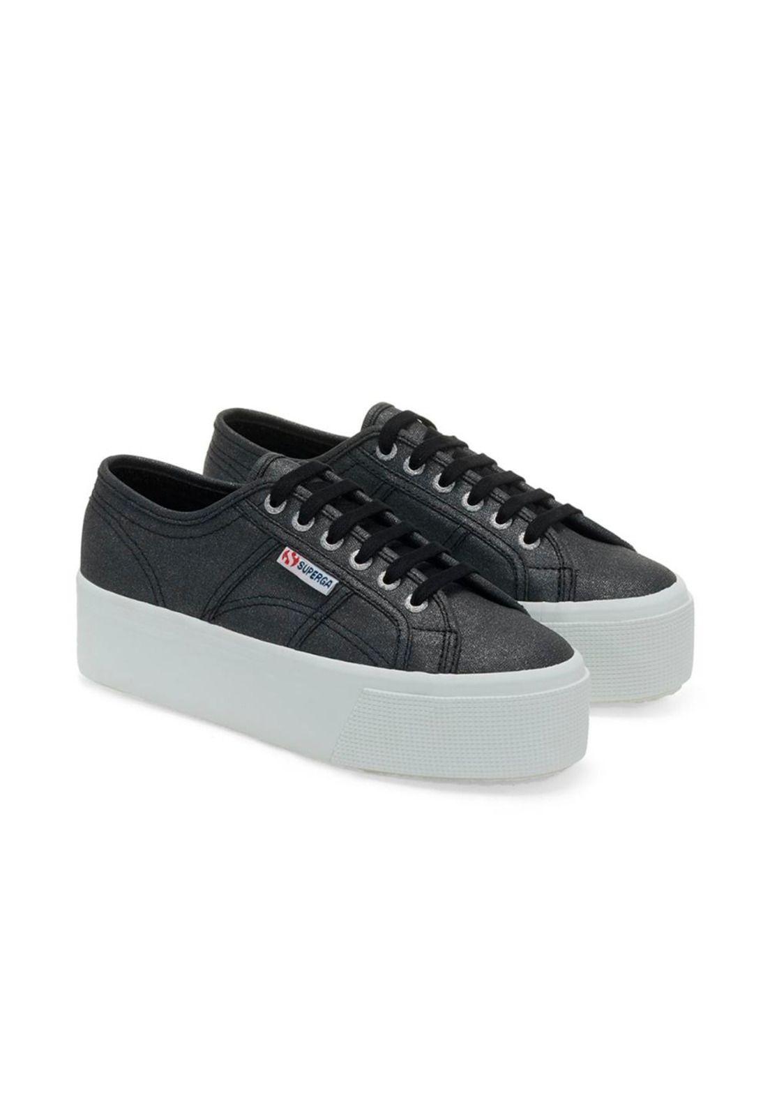 Zapatilla 2790 Glitter Canvas Black-1